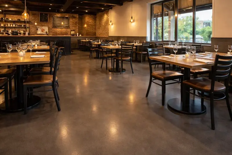 Restaurant epoxy floor Baton Rouge