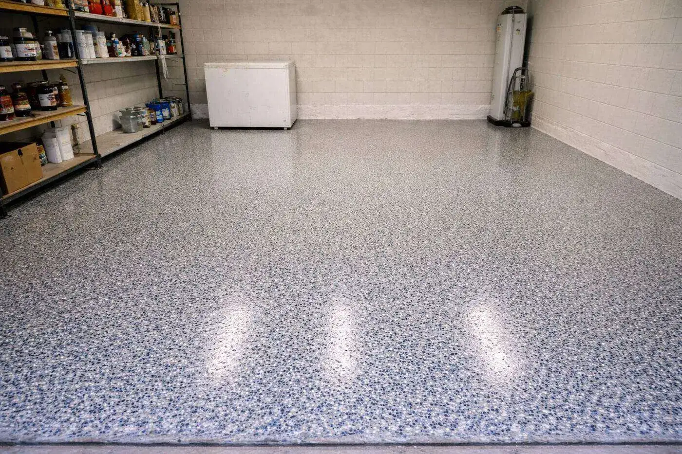 Garage floor after epoxy Baton Rouge