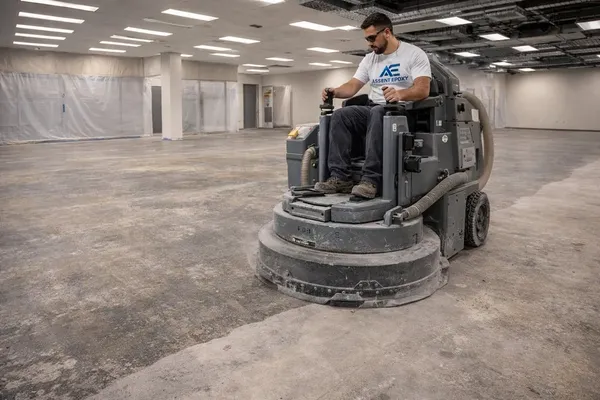 Commercial epoxy coating application