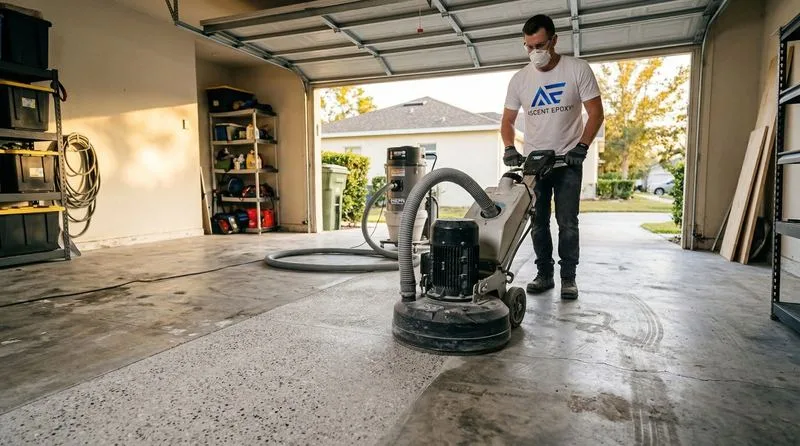 Diamond grinding concrete surface preparation Baton Rouge