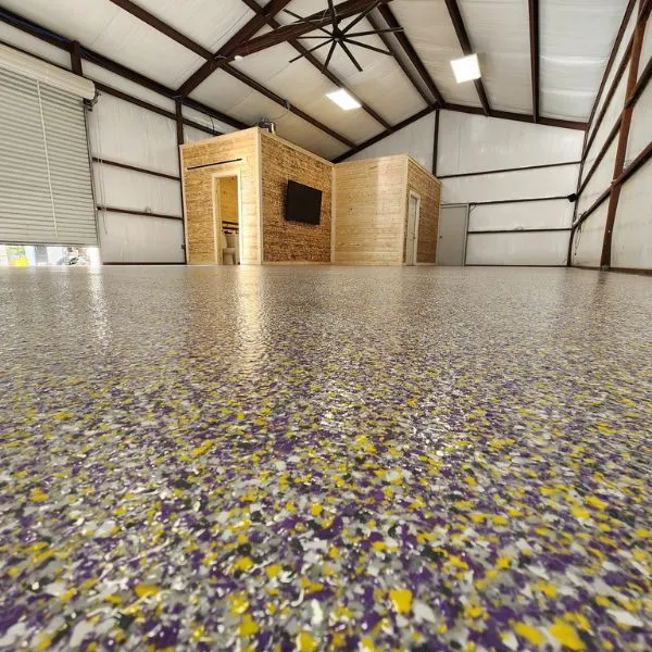 Home interior epoxy floor Baton Rouge